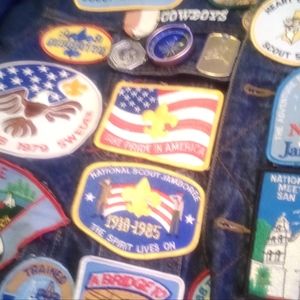 1 of a kind sz xl men's jacket all " patched up"